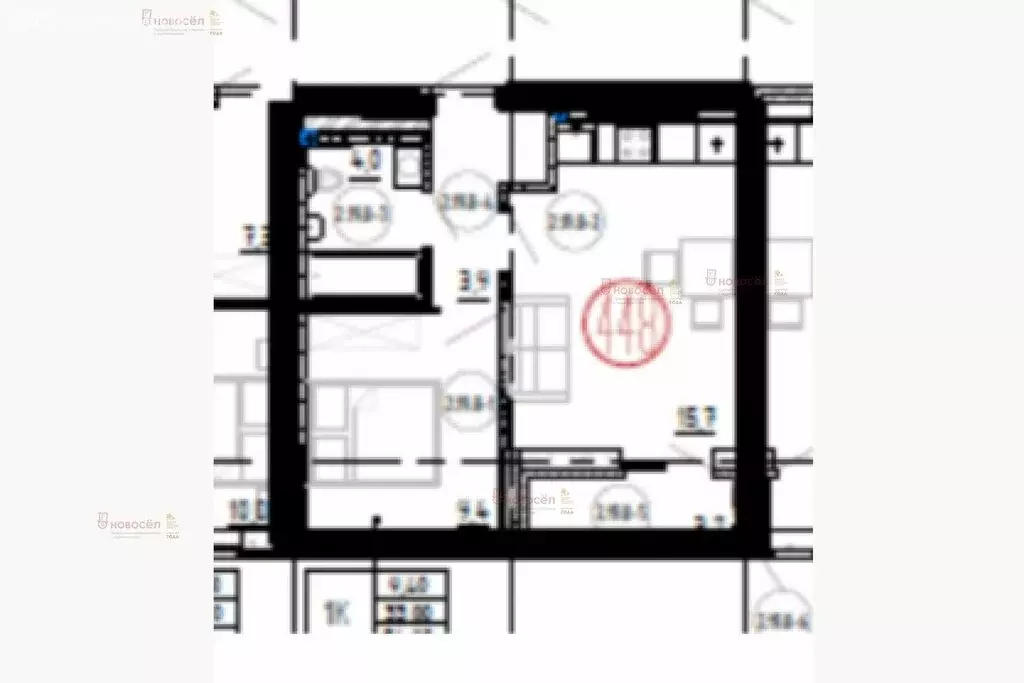 1-комнатная квартира: Екатеринбург, улица Рябинина, 49А (33 м) - Фото 1