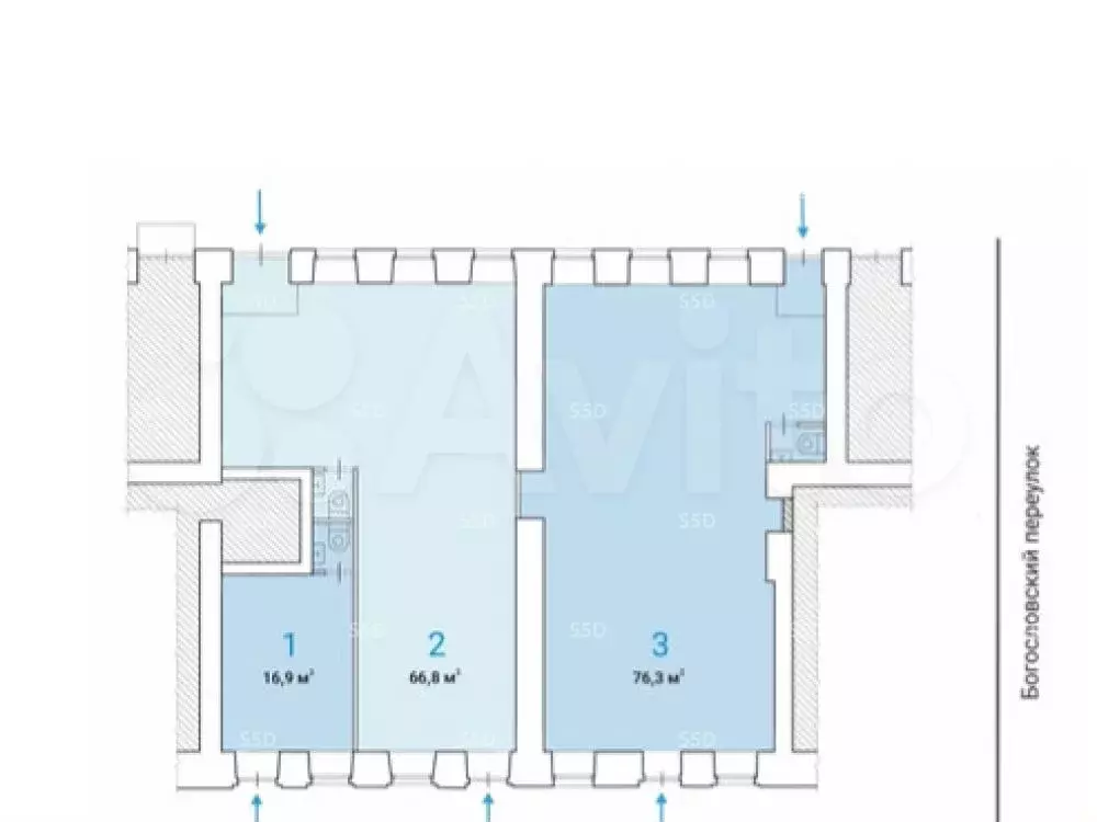 Продам помещение свободного назначения, 66.8 м - Фото 0