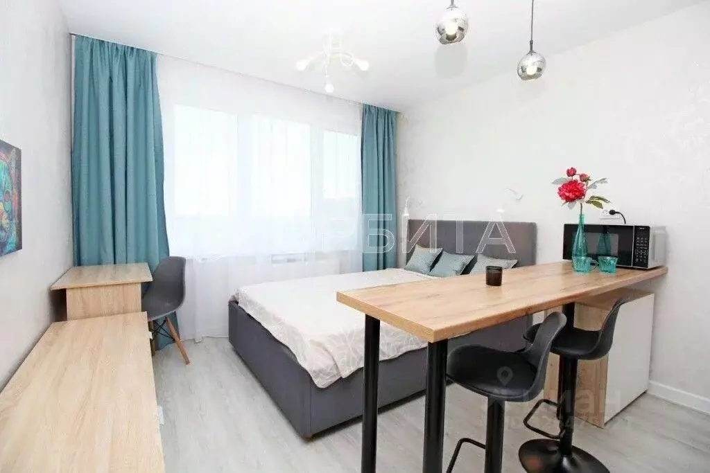 Студия Тюменская область, Тюмень ул. Лесопарковая, 1к2 (19.7 м) - Фото 1