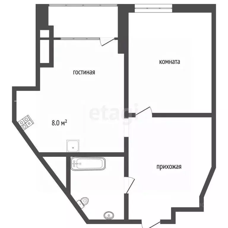2-к кв. Крым, Ялта ул. Дражинского, 48 (52.0 м) - Фото 2