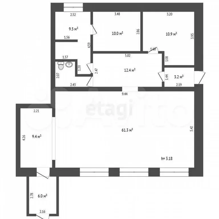 Продам помещение свободного назначения, 111.3 м - Фото 0