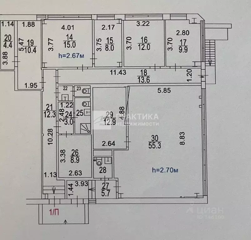 Офис в Москва 5-й Донской проезд, 17 (183 м) - Фото 2