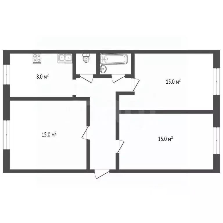 3-к кв. Московская область, Красногорск Волоколамское ш., 5 (60.3 м) - Фото 2
