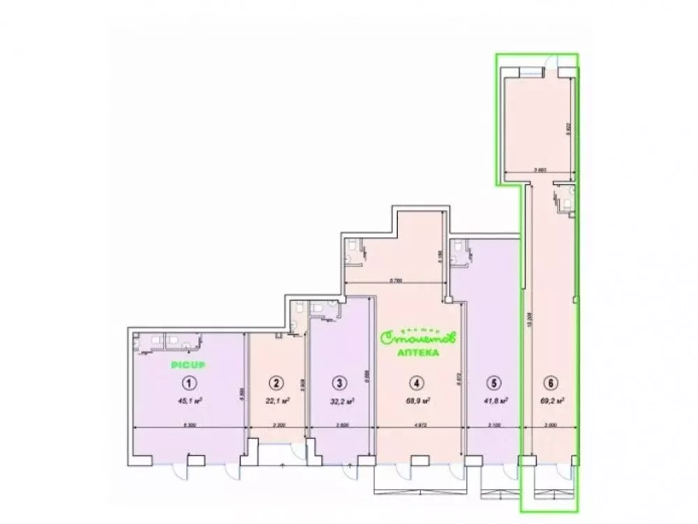 Торговая площадь в Москва Ярославское ш., 2К2 (22 м) - Фото 1