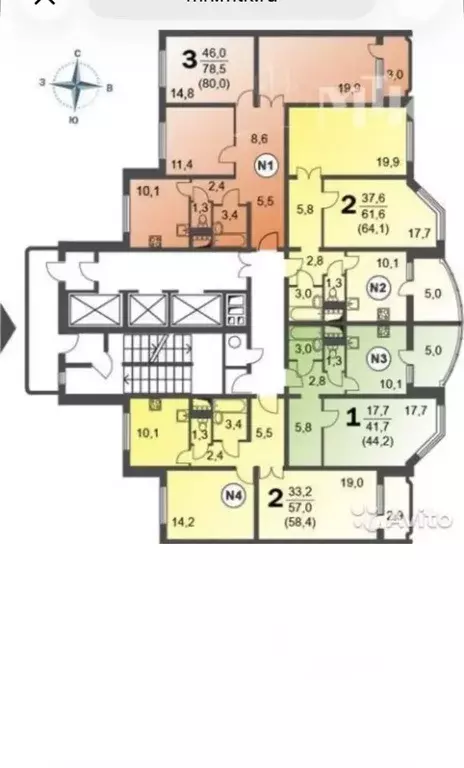 3-к кв. Московская область, Мытищи ул. Борисовка, 20а (80.0 м) - Фото 1