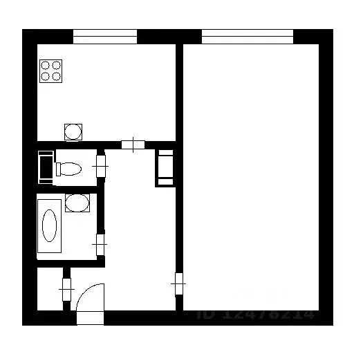 1-к кв. Санкт-Петербург ул. Дыбенко, 12К1 (36.4 м) - Фото 1