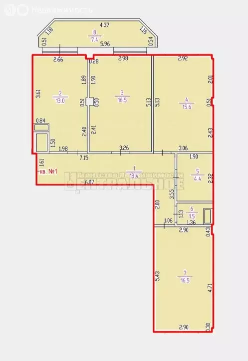 3-комнатная квартира: Смоленск, Кловская улица, 11А (88.3 м) - Фото 0