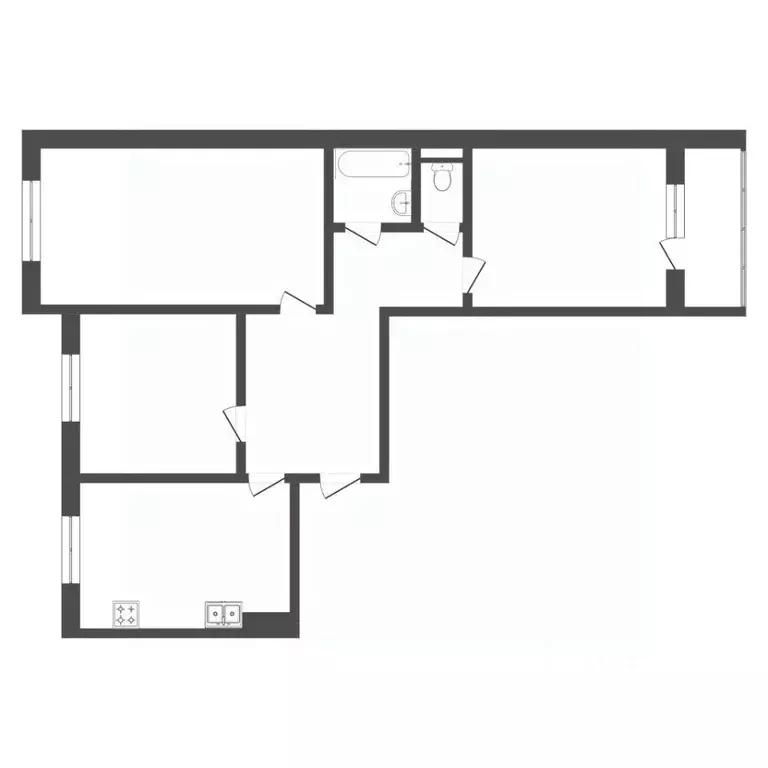 3-к кв. Тюменская область, Тюмень ул. Мельникайте, 136к4 (65.0 м) - Фото 1