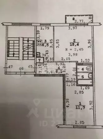 2-к кв. Свердловская область, Екатеринбург ул. Викулова, 35/4 (43.2 м) - Фото 1