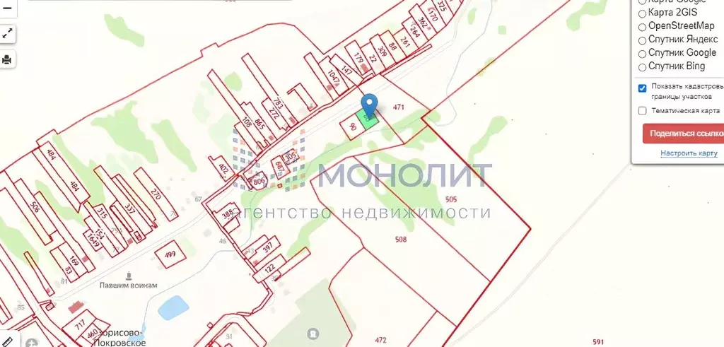 Малая пица нижегородская область карта