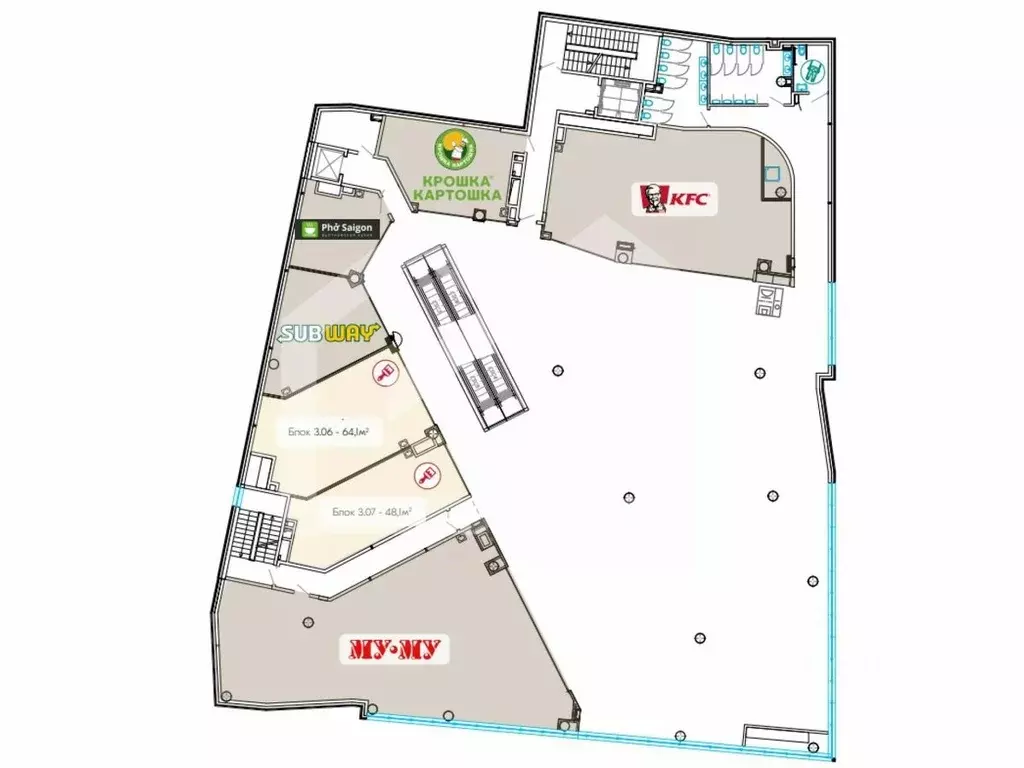 Помещение свободного назначения в Москва Большая Семеновская ул., 20 ... - Фото 2