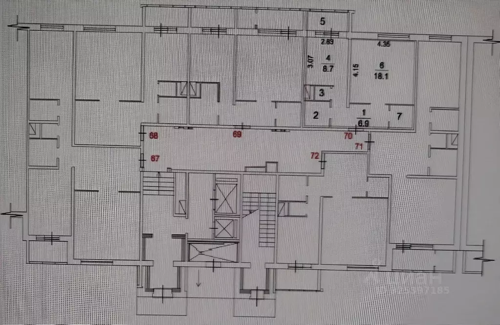 1-к кв. Московская область, Домодедово Авиационный мкр, ул. Ильюшина, ... - Фото 2