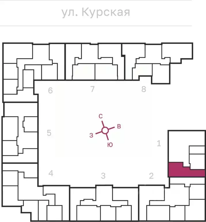2-к кв. Санкт-Петербург Курская ул., 27 (66.53 м) - Фото 1