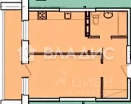 1-к кв. Тульская область, Тула ул. Макаренко, 36 (43.4 м) - Фото 2