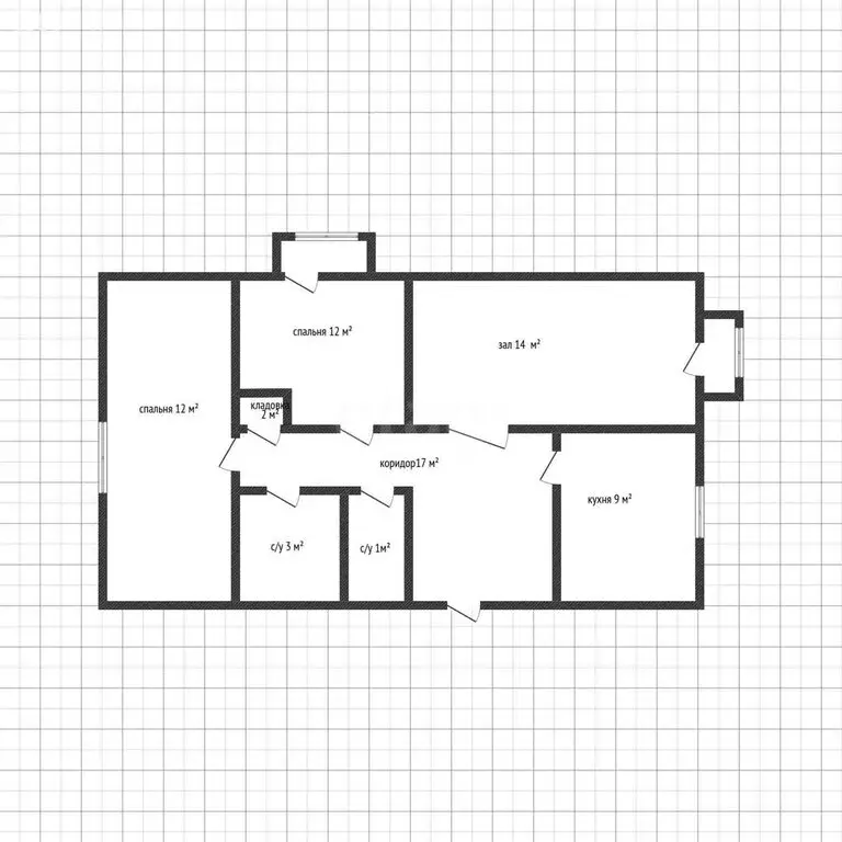 3-комнатная квартира: Майкоп, 5-й переулок, 9 (58.5 м) - Фото 1