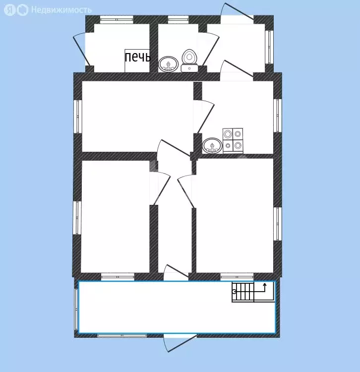 Дом в село Енисейское, улица Братьев Щербаковых (123 м) - Фото 1