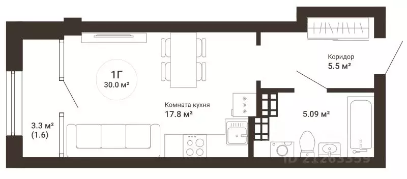 Студия Свердловская область, Екатеринбург ул. 2-я Новосибирская, 10 ... - Фото 0