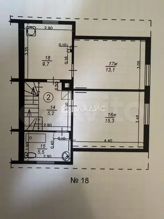 2-к. квартира, 50 м, 2/2 эт. - Фото 0