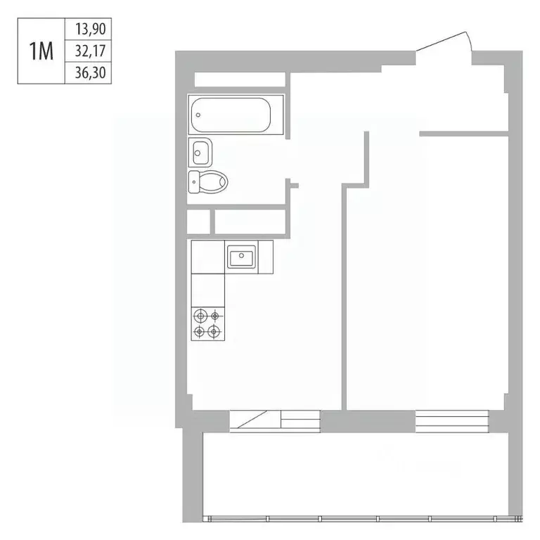 1-к кв. Татарстан, Набережные Челны ул. Раскольникова, 22 (36.3 м) - Фото 0