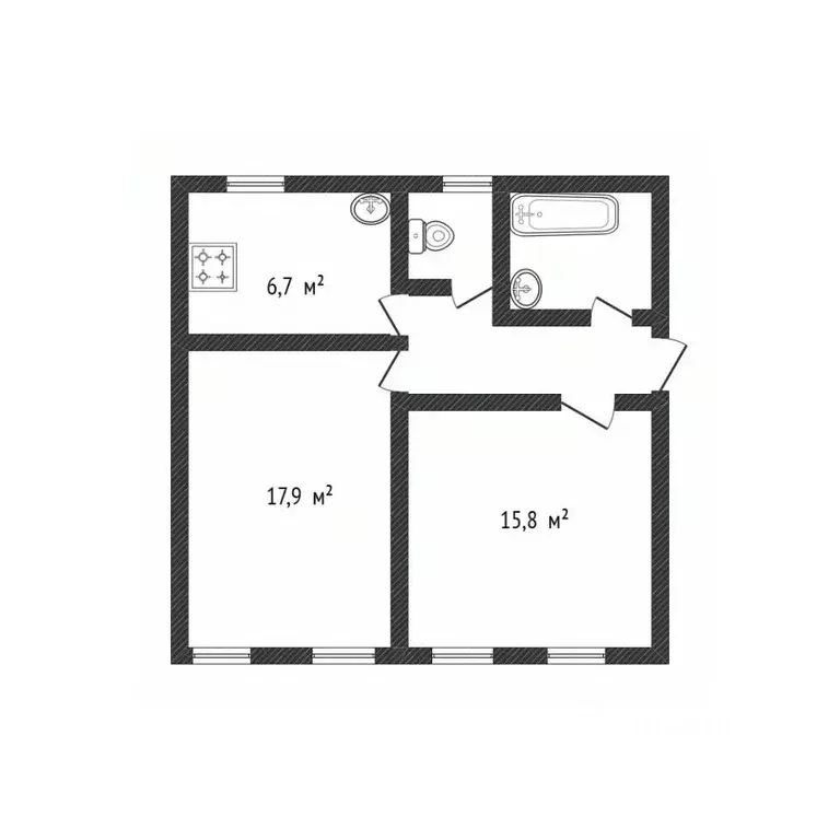 2-к кв. Москва Садовая-Каретная ул., 8С2 (52.3 м) - Фото 1