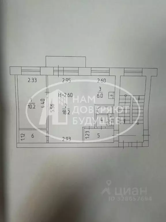 2-к кв. Пермский край, Пермь Петропавловская ул., 78 (43.1 м) - Фото 1