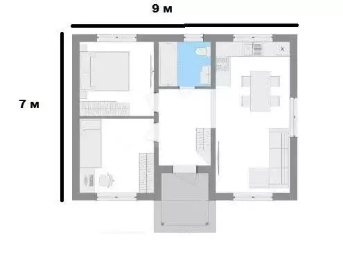 Дом в село Архангельское, Родниковая улица (63 м) - Фото 1