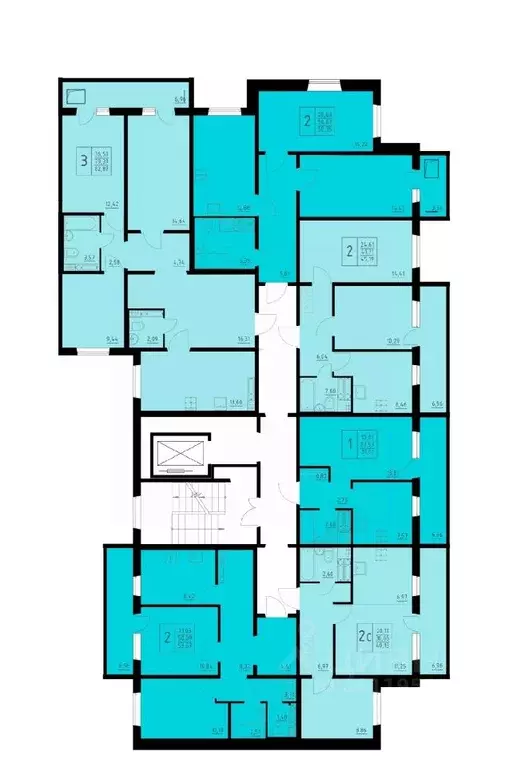 3-к кв. Пермский край, Пермь Домостроительный мкр,  (82.87 м) - Фото 2