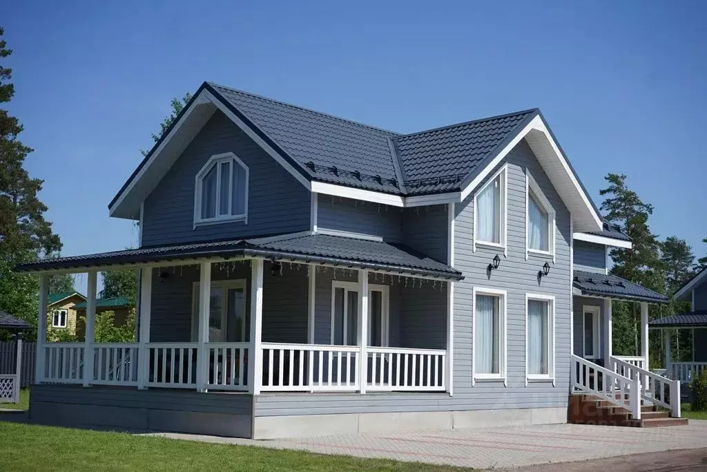 Дом в Ленинградская область, Приозерский район, Сосновское с/пос, д. ... - Фото 1