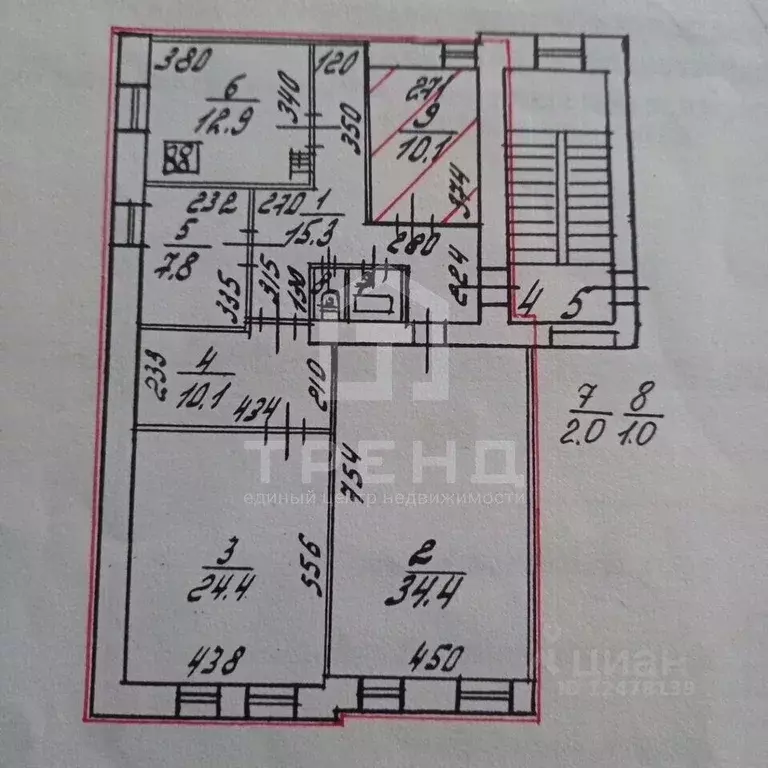 3-к кв. Санкт-Петербург просп. Большой Васильевского острова, 44 ... - Фото 2