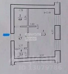 Студия Забайкальский край, Чита Девичья Сопка мкр, 39 (33.1 м) - Фото 2