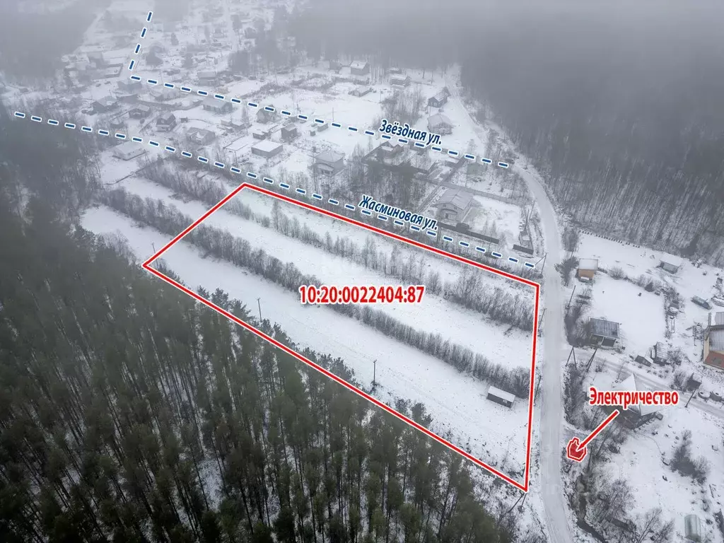 Участок в Карелия, Прионежский район, с. Заозерье Новоручейная ул. ... - Фото 1