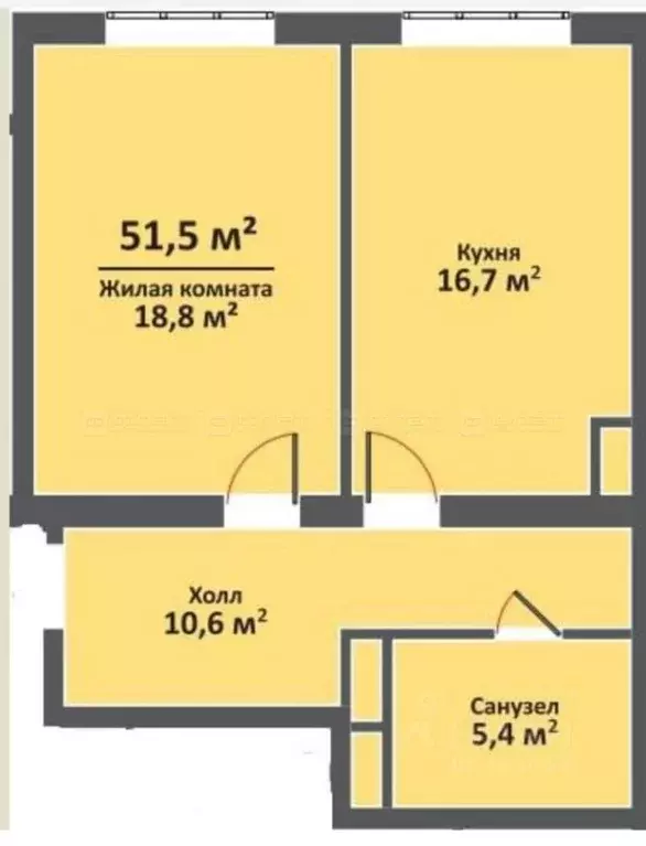 1-к кв. Татарстан, Пестречинский район, Богородское с/пос, д. Куюки, ... - Фото 2