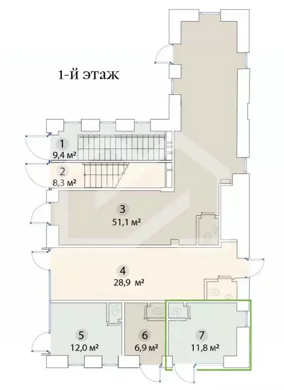 Помещение свободного назначения в Москва ул. Бахрушина, 36/14С3 (12 м) - Фото 2