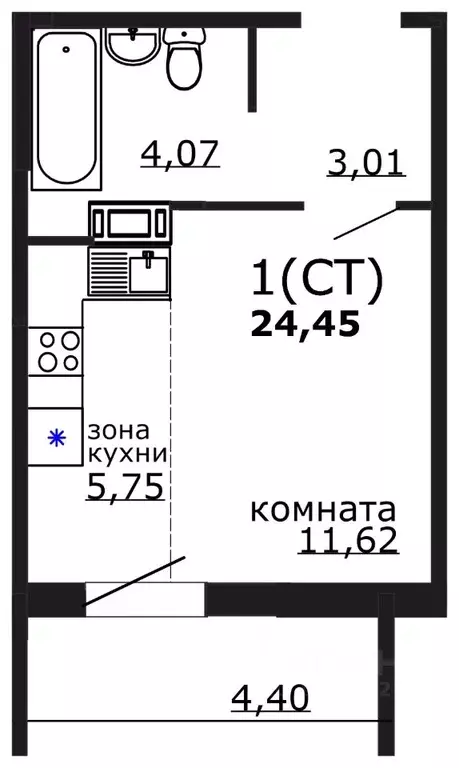 Студия Челябинская область, Челябинск Краснопольская Площадка 1 ... - Фото 1