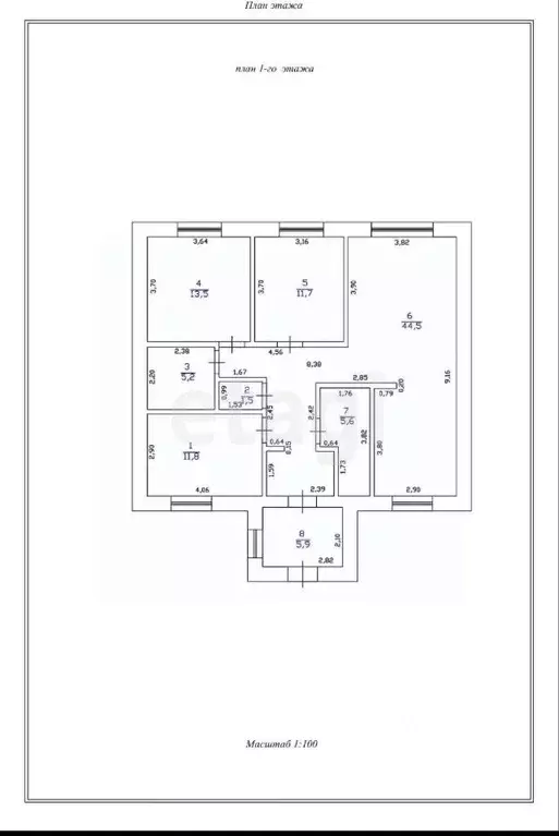 Дом в Ульяновская область, Ульяновск ул. Дементьева, 84/65 (106 м) - Фото 1