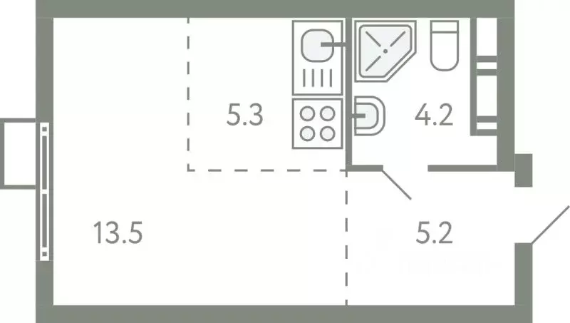 Студия Московская область, Ленинский городской округ, Молоково пгт ... - Фото 1