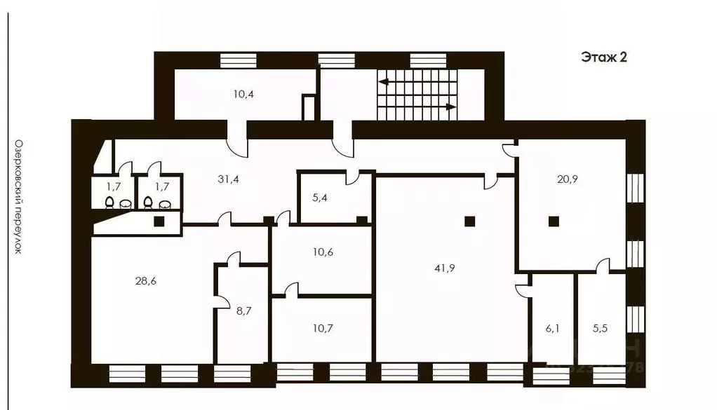 Помещение свободного назначения в Москва Озерковская наб., 12 (960 м) - Фото 2