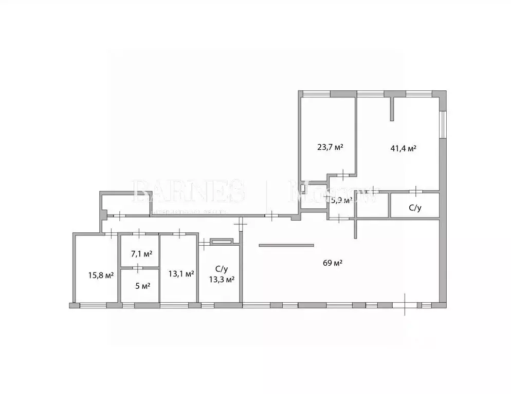 5-к кв. Москва 3-я Фрунзенская ул., 5к1 (250.0 м) - Фото 2