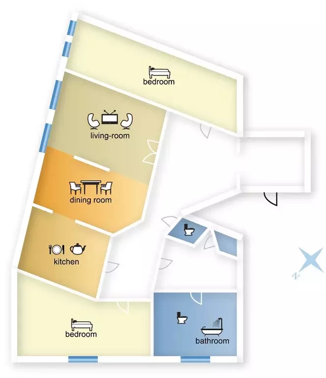3-комнатная квартира: Москва, улица Пречистенка, 25 (115 м) - Фото 1
