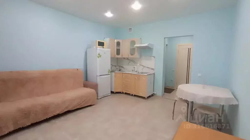 Студия Тюменская область, Тюмень ул. Мельникайте, 2к14 (30.0 м) - Фото 0