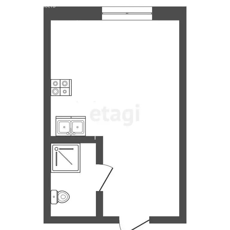 1к в -комнатной квартире (10 м) - Фото 0
