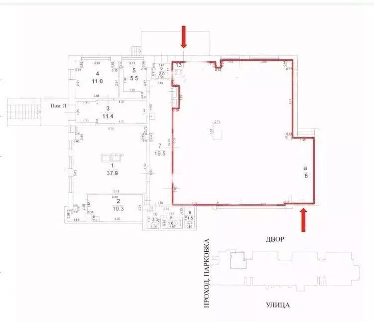 Помещение свободного назначения в Москва Новочеркасский бул., 13 (131 ... - Фото 2