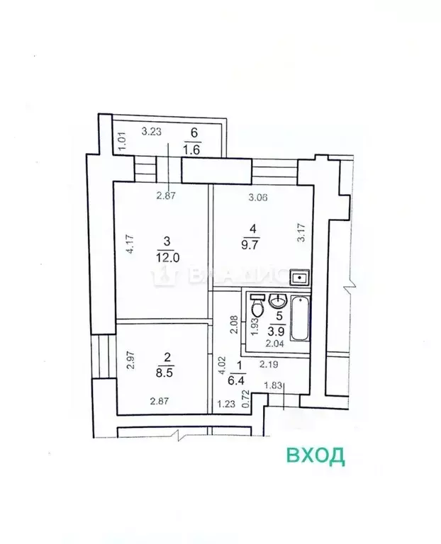 2-к кв. Забайкальский край, Чита Петровско-Заводская ул., 23 (40.5 м) - Фото 2