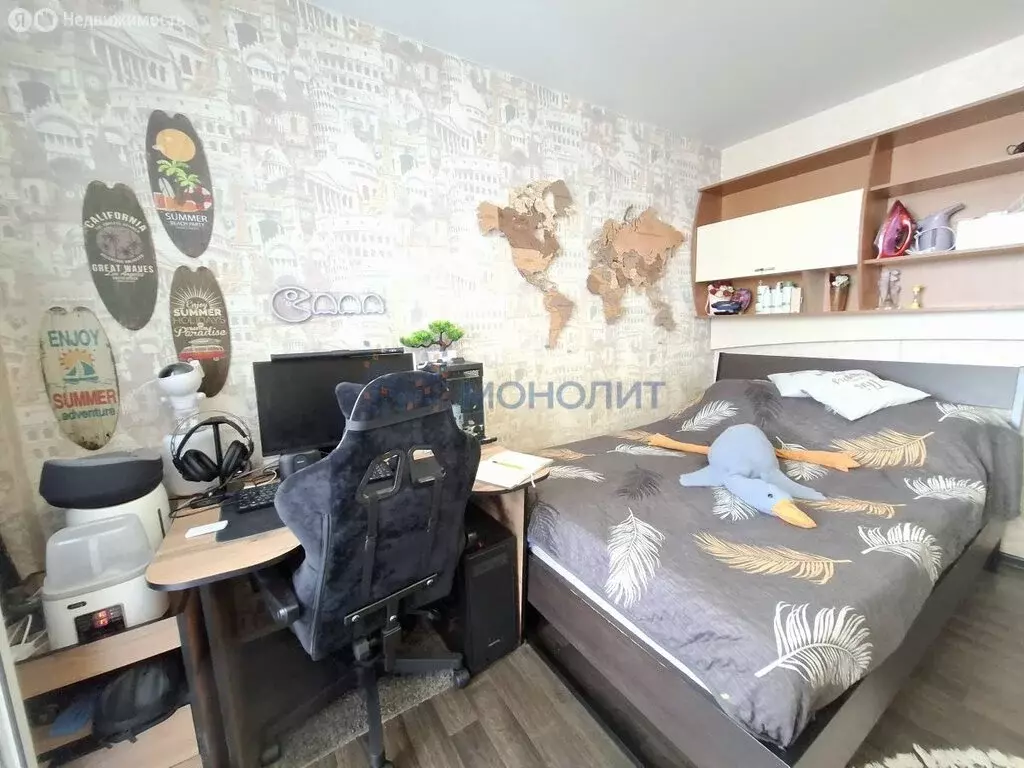 Квартира-студия: Чебоксары, микрорайон Альгешево, улица Болгарстроя, 1 ... - Фото 2