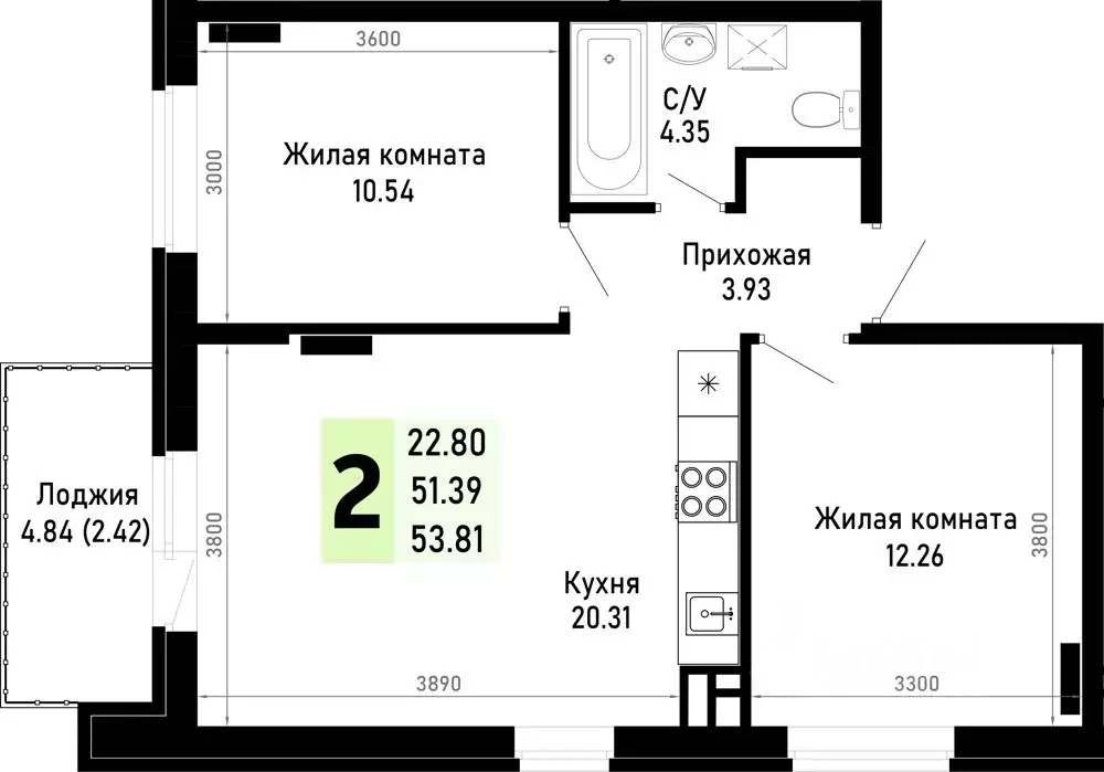 2-к кв. Краснодарский край, Анапа муниципальный округ, Нижняя ... - Фото 0
