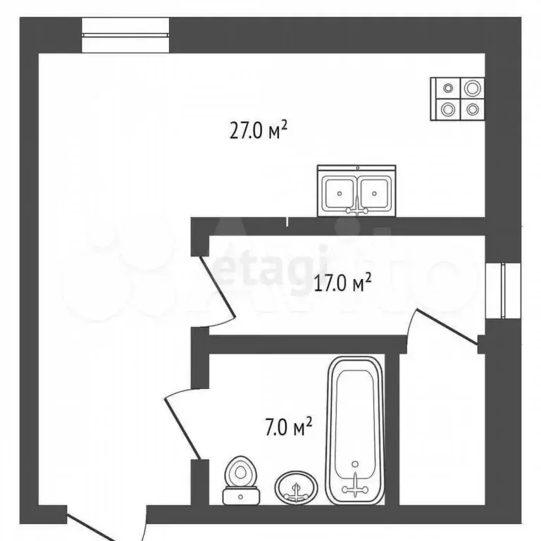 2-к. квартира, 79,2 м, 8/8 эт. - Фото 0