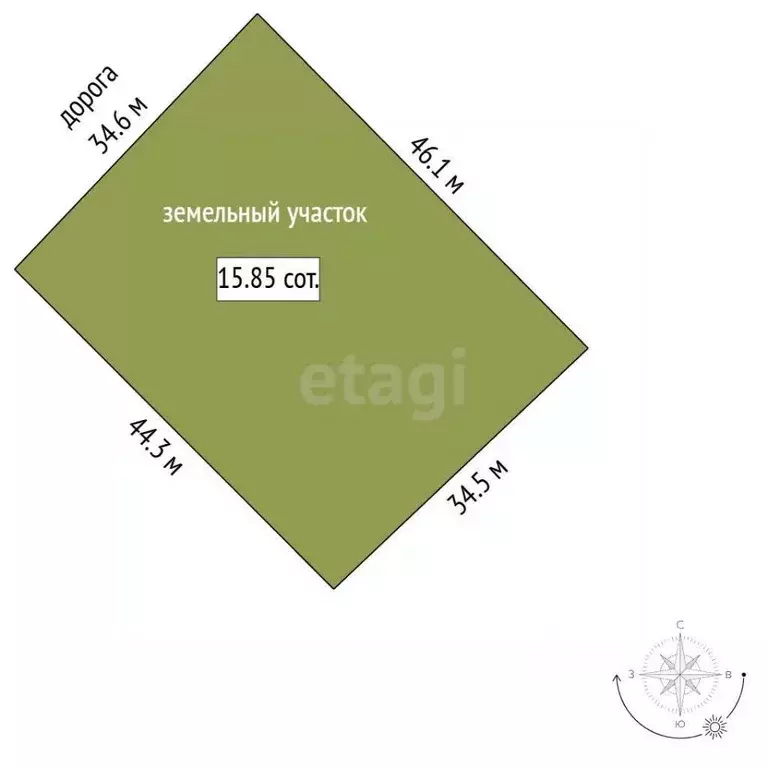 Участок в Калужская область, Дзержинский муниципальный округ, Совхоз ... - Фото 2