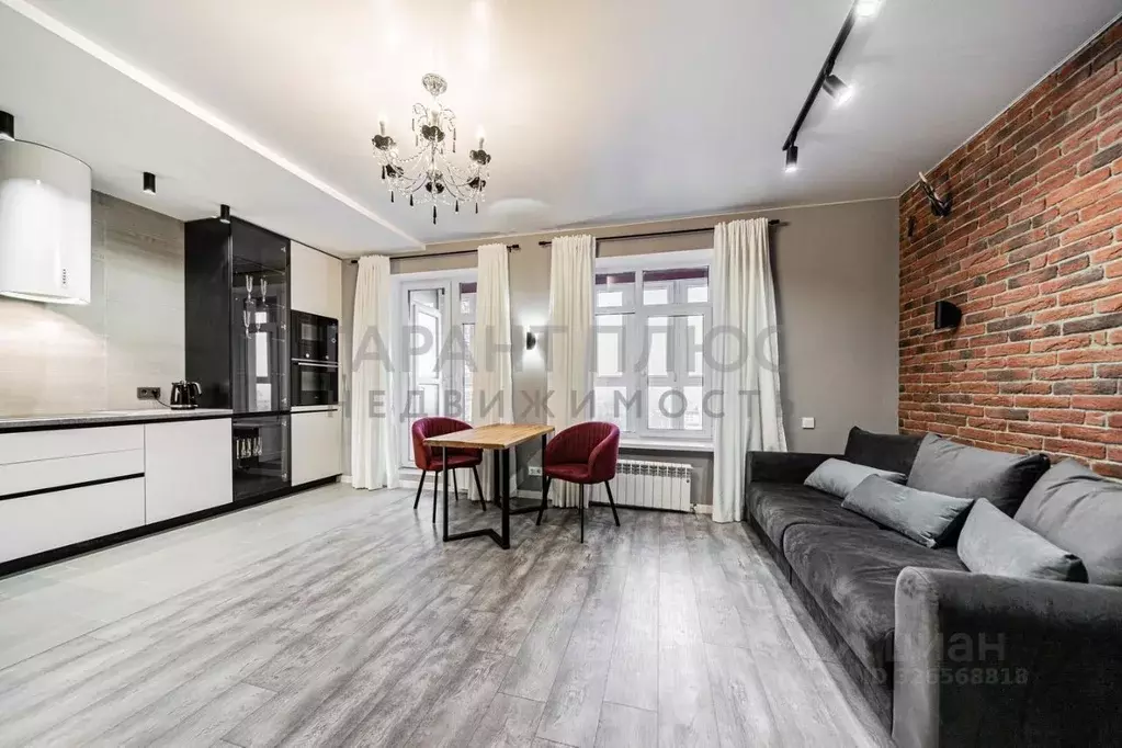 Студия Липецкая область, Липецк Крайняя ул., 4 (44.0 м) - Фото 1