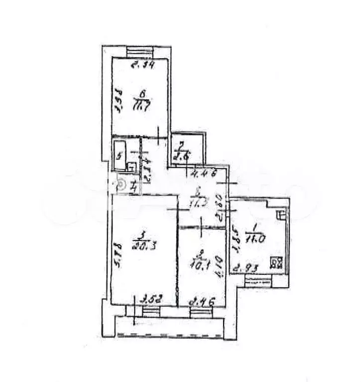 3-к. квартира, 70,8 м, 4/5 эт. - Фото 0