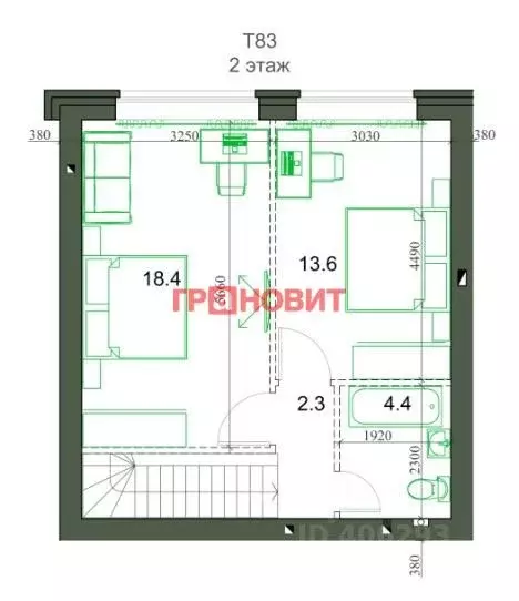 3-к кв. Новосибирская область, Новосибирский район, Мичуринский ... - Фото 1